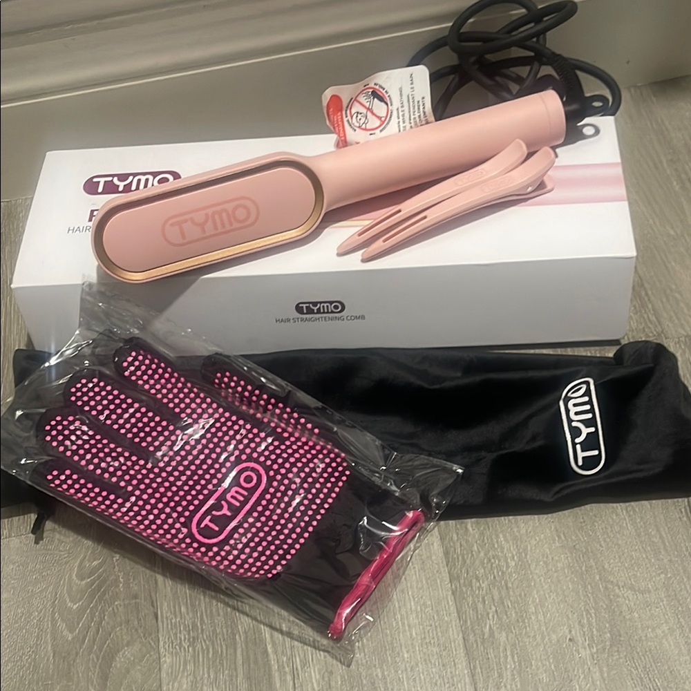 Tymo Pink Hair Straightener Set